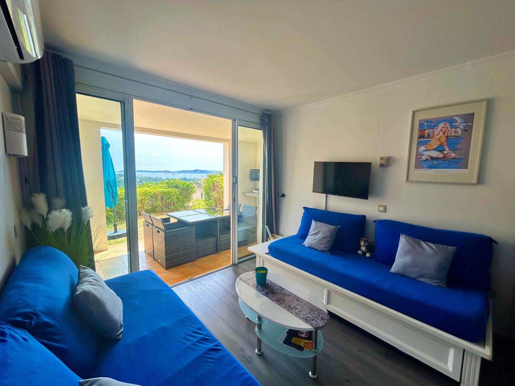 Les Restanques Vue Mer Roses 1070 Rez De Jardin Grimaud Εξωτερικό φωτογραφία